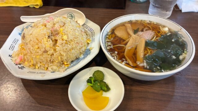 チャーハン　ミニラーメンセット