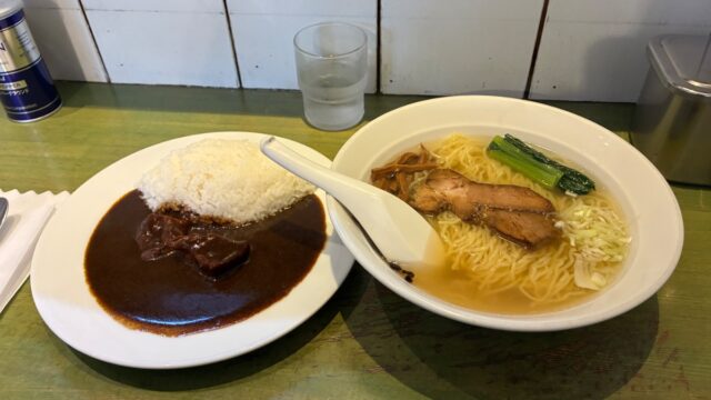 支那そば　カレーセット
