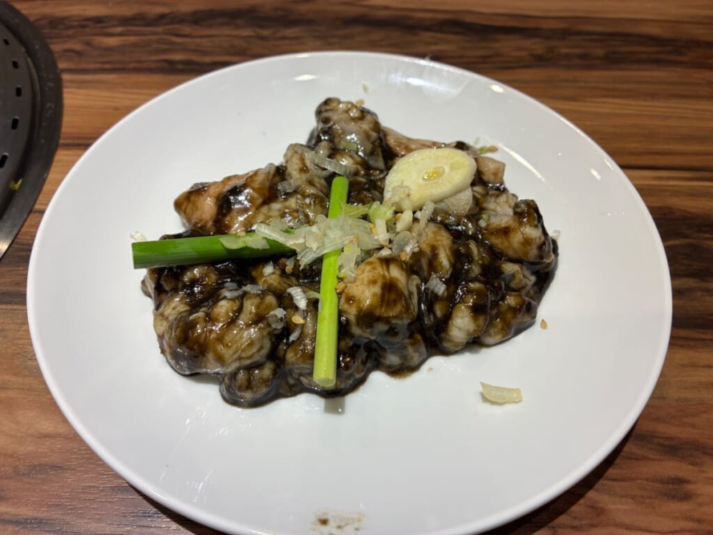 焼肉レストラン 一心亭 十和田店の青森にんにくホルモン