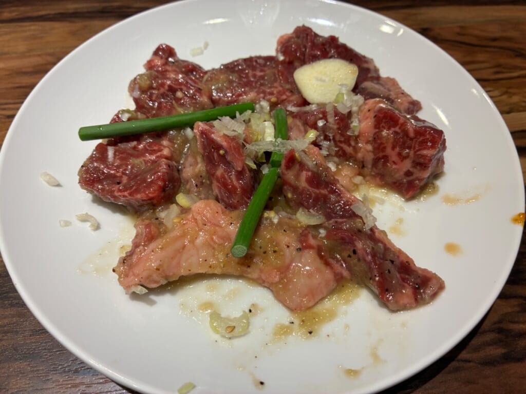 焼肉レストラン 一心亭 十和田店の青森にんにくカルビ
