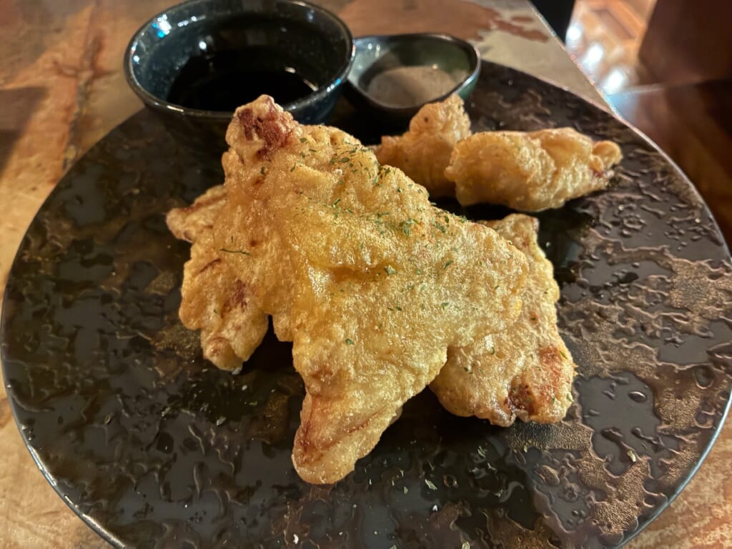 八十の別家の鶏天