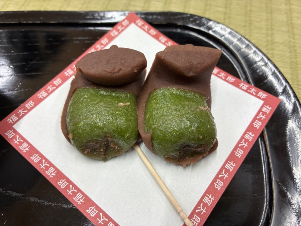 福太郎本舗の福太郎餅2個 お茶付きセット